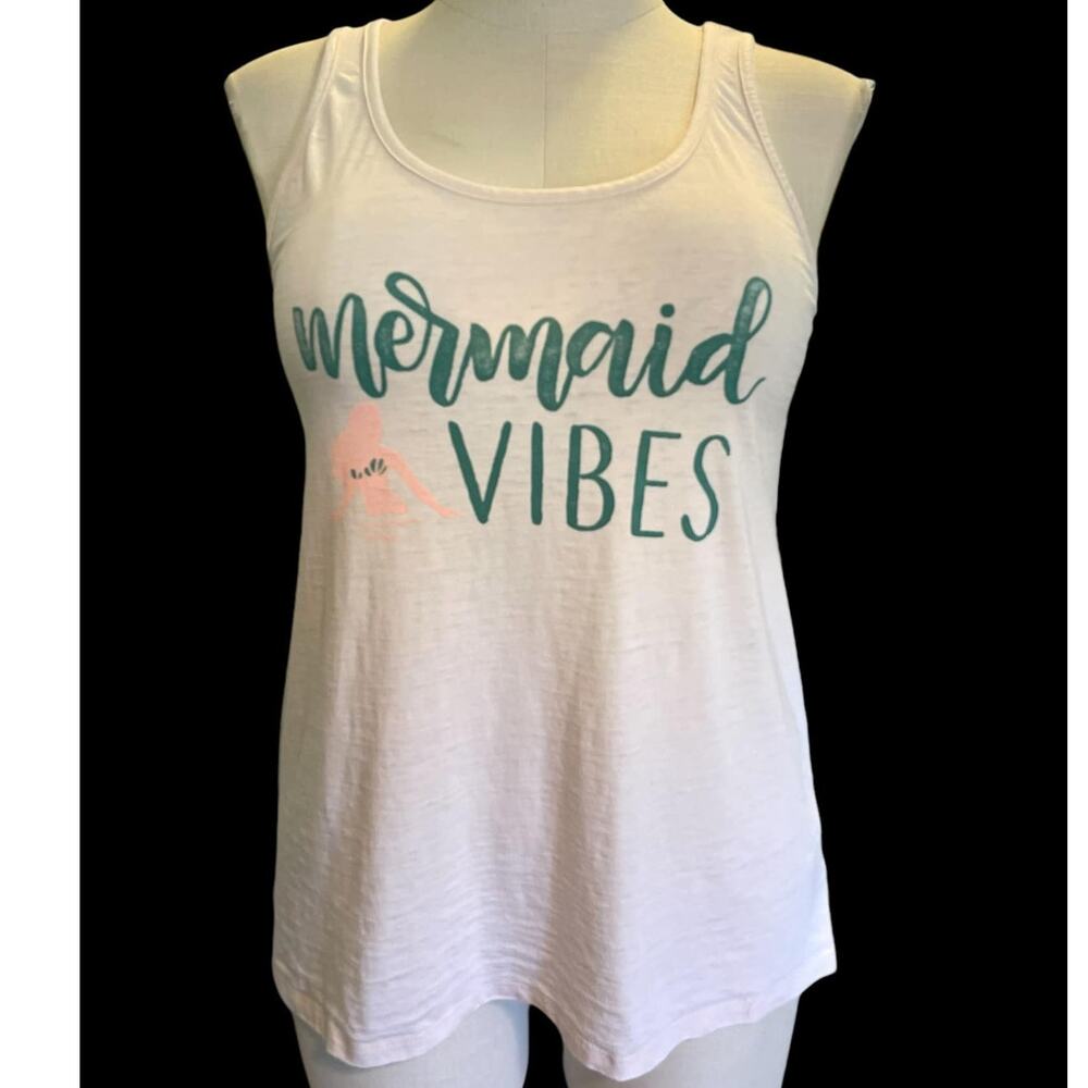 Torrid 2 (2X 18/20) Mermaid Vibes Classic Fit Vintage Burnout Graphic Tank Top